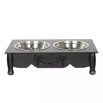 Clayre & Eef Tier Fressnapf 41x22x12 cm / 2x500 ml