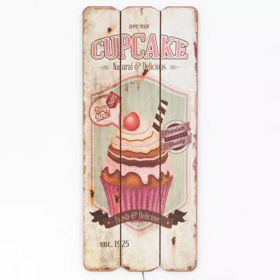 Clayre & Eef Textschild HOME MADE CUPCAKE ca. 34 x 15 cm