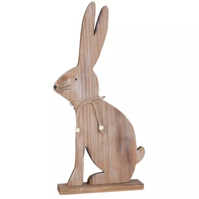 Clayre & Eef Dekohase Figur Hase braun ca. 22 x 5 x 45 cm