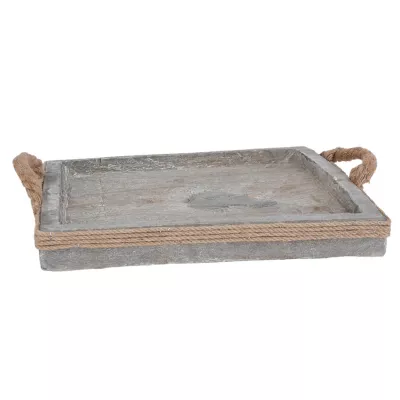 Clayre & Eef Serviertablett grau ca. 40 x 40 x 5 cm