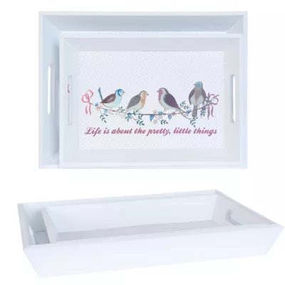 Clayre & Eef Tablett 40x30x5 cm / 35x25x5 cm