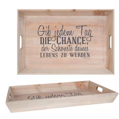 Clayre & Eef Tablett 60x40x6 cm