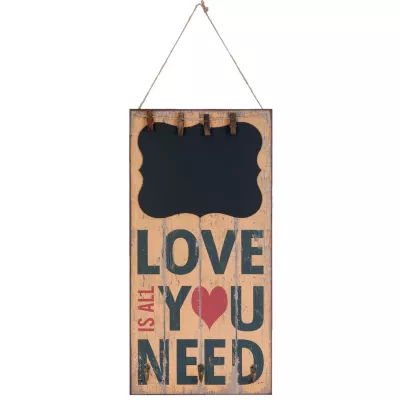 Clayre & Eef Textplatte 30x4x60 cm