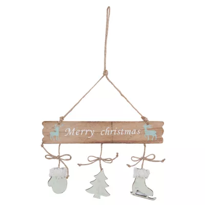 Clayre & Eef Hängedekoration Merry Christmas 24x1x35 cm