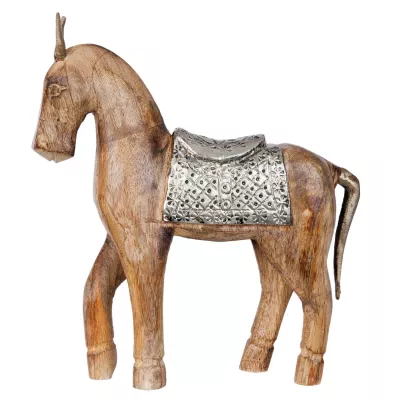 Clayre & Eef Dekofigur Pferd 24x3x21 cm