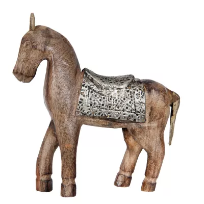 Clayre & Eef Dekofigur Pferd 20x3x16 cm