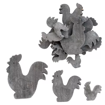 Clayre & Eef Dekoration rooster 6x7 cm
