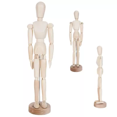Clayre & Eef Drawing doll Ø 7x32 cm