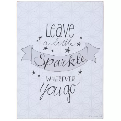 Clayre & Eef Textschild 30x1x40 cm