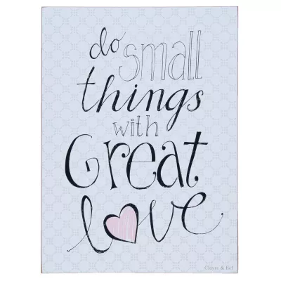 Clayre & Eef Textschild 30x1x40 cm