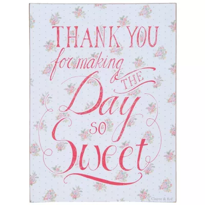 Clayre & Eef Textschild 30x1x40 cm