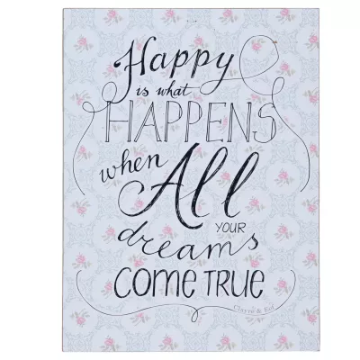 Clayre & Eef Textschild 30x1x40 cm