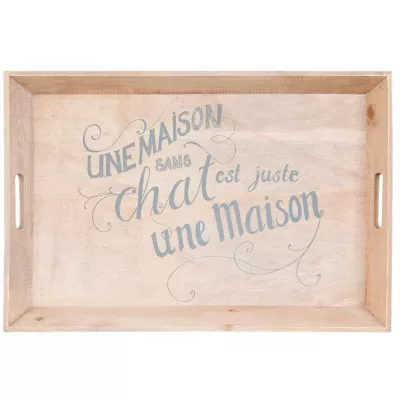 Clayre & Eef Tablett 60x40x6 cm
