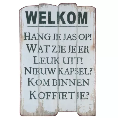 Clayre & Eef Textschild 40x3x60 cm
