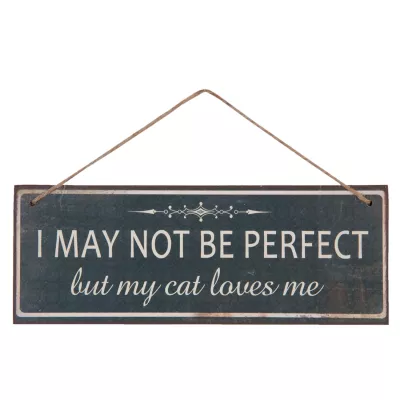 Clayre & Eef Textschild 26x1x10 cm