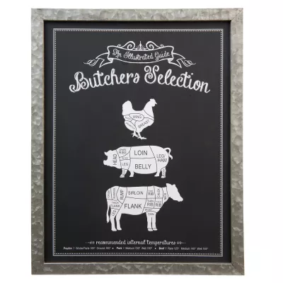Clayre & Eef Wandtafel mit Zitaten Holz 35x2x46 cm