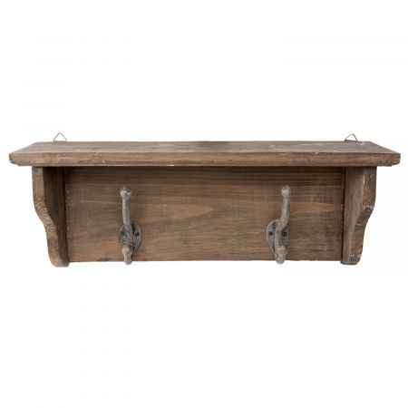 Clayre & Eef Garderobe Retro aus Holz 45x13x17 cm