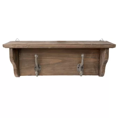 Clayre & Eef Garderobe Retro aus Holz 45x13x17 cm