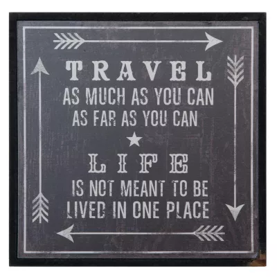 Clayre & Eef Textschild 21x2x21 cm