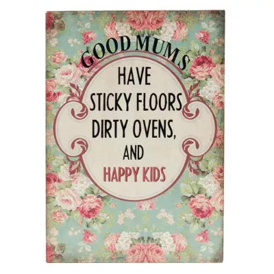 Clayre & Eef Textschild "Good Mums" 9x2x13 cm
