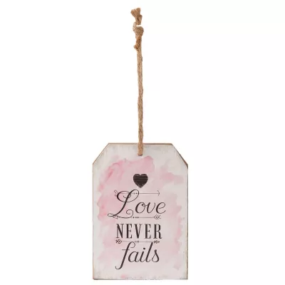 Clayre & Eef Textschild 9x1x13 cm
