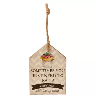 Clayre & Eef Textschild 9x1x13 cm