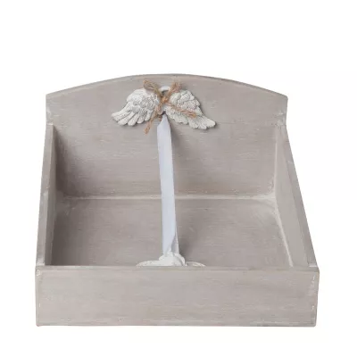 Clayre & Eef Serviettenhalter grau 20x11x20 cm