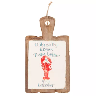 Clayre & Eef Textschild "Lobster" 19x1x35 cm