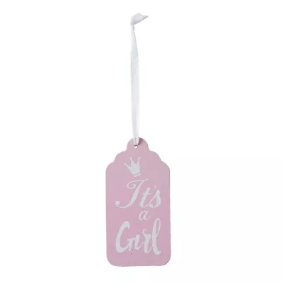 Clayre & Eef Etikett "It's a Girl" 5x10 cm