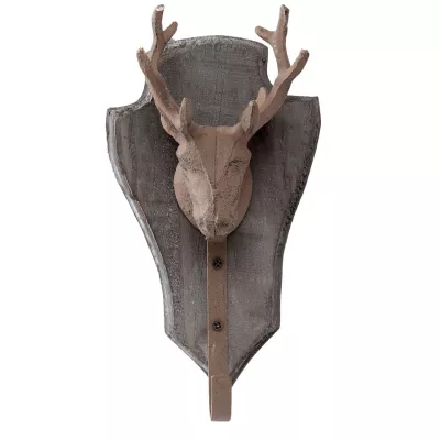 Clayre & Eef Harken Elch Kleiderhaken 13x9x22 cm