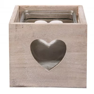 Clayre & Eef Teelichthalter 12x12x11 cm