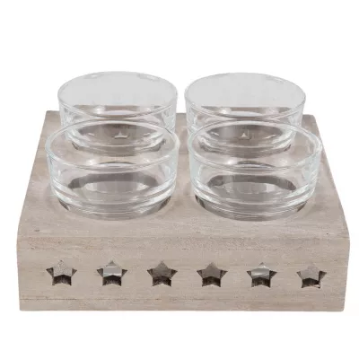 Clayre & Eef Teelichthalter 16x16x7 cm