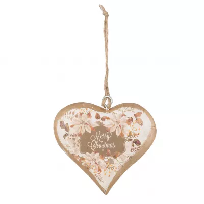 Clayre & Eef Hängedekoration heart 8x2x8 cm