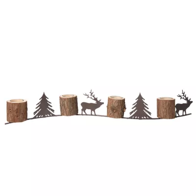 Clayre & Eef Teelichthalter "Weihnachten" 80x5x12 cm