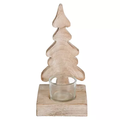 Clayre & Eef Teelichthalter Baum 10x10x21 cm