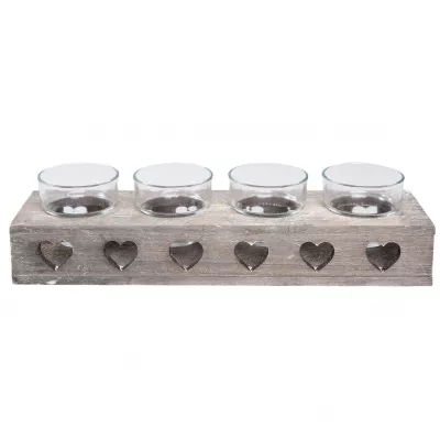 Clayre & Eef Teelichthalter 31x9x5 cm