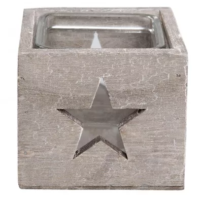 Clayre & Eef Teelichthalter 9x9x8 cm