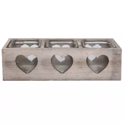Clayre & Eef Teelichthalter 27x10x8 cm