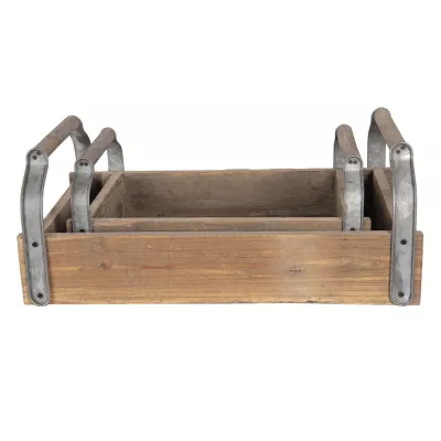 Clayre & Eef Tablett (set 2) 58x35x23 cm  