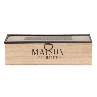 Clayre & Eef Teedose (1 Fach) 29x8x9 cm
