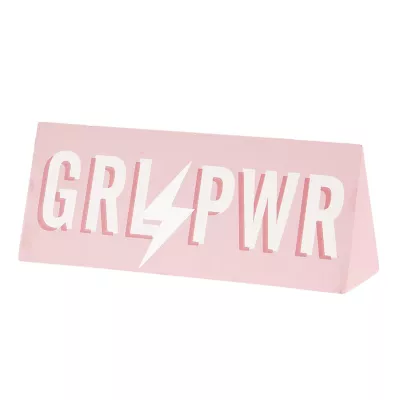 Clayre & Eef Textschild GRL PWR 20x6x8 cm