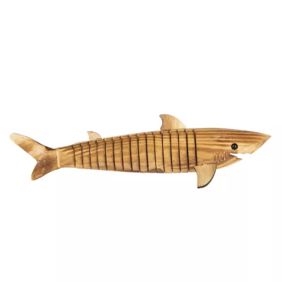 Clayre & Eef Dekoration Fisch aus holz 32x5x3 cm