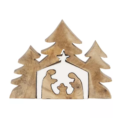 Dekoration Weihnachtsbaum 13x3x17 cm