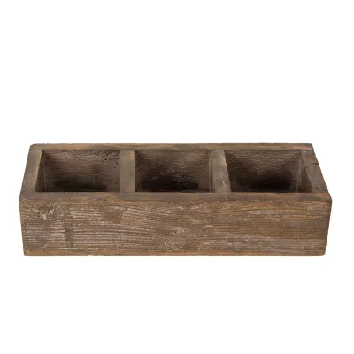 Clayre & Eef Behälter mit Fächern 33x12x7 cm