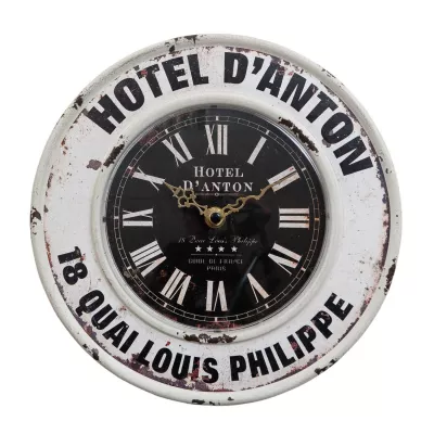 Clayre & Eef Wanduhr Hotel D Anton 24x4 cm