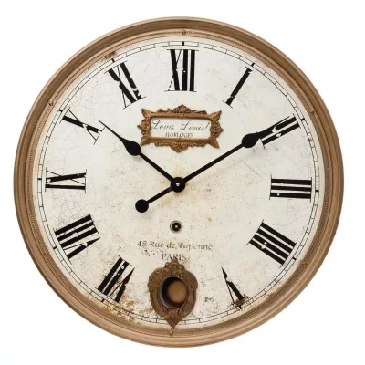 Clayre & Eef Wanduhr braun ca. Ø 57 x 4 cm