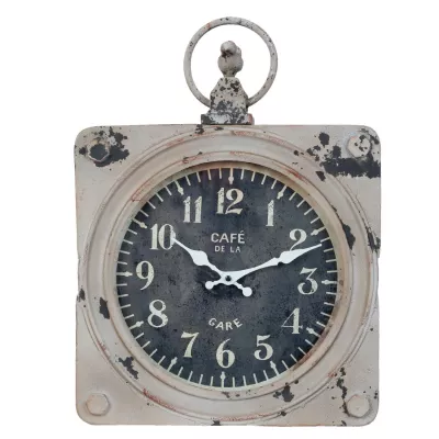 Clayre & Eef Uhr Wanduhr ca. 34 x 49 x 7 cm