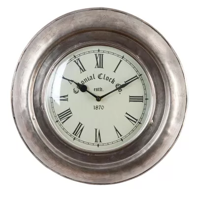 Clayre & Eef Wanduhr Metal Colonial Uhr Ø 34x5 cm