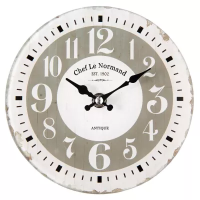 Clayre & Eef Wanduhr Chef le Normand 1902 Ø17 x 4 cm