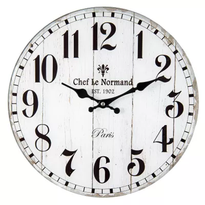 Clayre & Eef Uhr "Chef le normand" Ø 34x4 cm